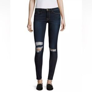 Frame Denim Le Skinny De Jeanna in Andover Distressed